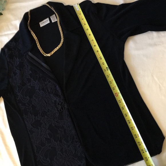 Chico’s Travelers Pretty Detail & Lace Jacket - Picture 5 of 7